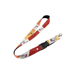 BSCI Custom Printed RPET <b>Polyester</b> <b>Lanyards</b> with Badge Reel - Product Image 3