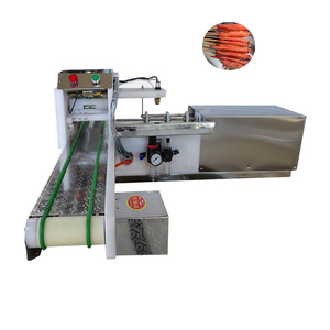 Meat <b>Ball</b> Meat Wearing <b>String</b> Machine Meat Slicer Skewering Machine for Barbecue Model Ps400h Kabab Skewer Making Machine - Product Image 1