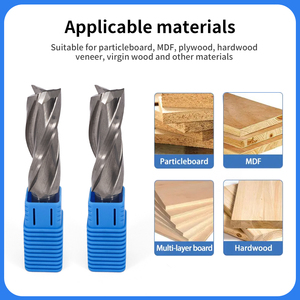 木工切削工具用スパイラルエンドミル1/2/<span class=keywords><strong>3</strong></span>フルートフライス<span class=keywords><strong>CNC</strong></span>ツールルータービット - Product Image 5