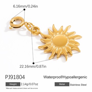 Accesorios de Joyería de Acero Inoxidable Chapado en Oro de 18K de Alta Gama para Mujer, Diseño DIY - Product Image 5