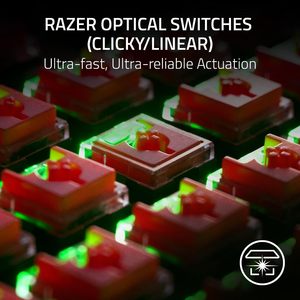 Clavier de jeu sans fil Razer DeathStalker V2 Pro, interrupteurs à profil bas, clavier sans fil ultra-rapide - Product Image 4