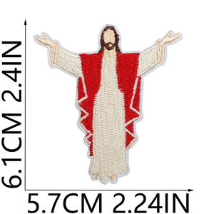 Christian Jesus God Bible Embroidery Iron on Jesus <strong>Patches</strong> - Product Image 5