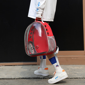 Wholesale Custom Pet Outdoor Portable <b>Backpack</b> Breathable Transparent Space Capsule <b>Cat</b> Travel Carrier Bag - Product Image 4