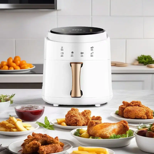 Padella Elettrica Digitale Intelligente da 1400W 8L con Touch Screen, Senza Olio, Superficie Antiaderente, Facile da Pulire, per Uso Domestico e Salutare - Product Image 2