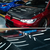 Carlise vente chaude Dragon sang rouge Bling Bling diamant effet PET liquide voiture changement de couleur vinyle Wrap Film Position du corps