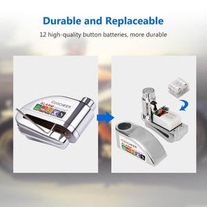 Rts Умный Замок Противоугонный легкосплавный стальной Универсальный водонепроницаемый дисковый тормозной замок для электрического скутера - Product Image 3