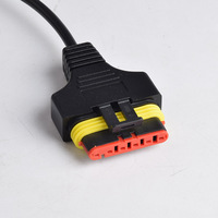 Cable de Diagnóstico OBD de 16 Pines a 6 Pines para Motocicleta Benelli, Cable Conector de 6 Pines