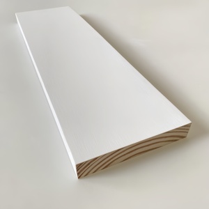 Tablero de pino radiata FJ imprimado 23/32"*1 1/2"*16' S4S, diseño tradicional, moldura de madera S4S para hoteles - Product Image 1
