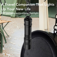 Lampe de poche rechargeable USB C en alliage d'aluminium 1200 lumens Lampe torche LED EDC étanche pour une utilisation en extérieur