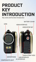 Camcorder Video Fotografi Profesional 2022 P HD Kamera Vlogging Youtube Keluaran Baru 1080