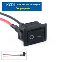 Interrupteur à bascule KCD1 à 2 broches direct d'usine pour bateaux 2 positions marche/arrêt contrôle de l'alimentation SPST PA66 matériel tension maximale 250VAC