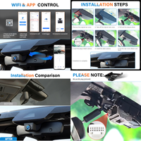 Podofo 4K Dash Cam Kotak Hitam Mobil untuk Toyota Corolla 2023-2026 2160P Kamera Tersembunyi WiFi Plug & Play Perekaman Berulang G-Sensor OEM