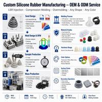 Junta de Goma de Silicona EPDM Resistente a la Intemperie, Tira de Sellado Extruida y Moldeada, Forma Personalizada, Proveedor OEM, Calidad Duradera, Venta al por Mayor