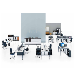 Juego completo personalizado de madera de estilo moderno de Diseño <span class=keywords><strong>Popular</strong></span> de muebles de oficina por la serie Sunshine QM - Product Image 1