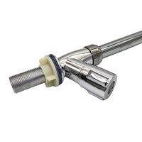 Robinet de cuisine pratique en plastique chromé électrolytique, monotrou, à col de cygne, pour comptoir