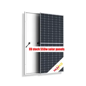 Nuuko EU 유럽 주식 550w 태양 전지 패널 폴란드어 창고 통관 완료 패널 태양 광 재고 빠른 배송