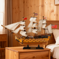Maquette de bateau HMS Victory, modèle de navire à voiles en bois, collection, cadeau pour homme, décoration maritime pour la maison, décoration originale pour le salon