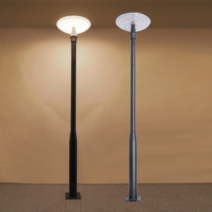ไฟถนนโซลาร์เซลล์ IP66 กันน้ำสำหรับภายนอกอาคาร LED มุมกระจายแสง 360 องศา 1800 ลูเมนส์ 6000K ได้รับการรับรอง CE/FCC รับประกัน 2 ปี โครงอะลูมิเนียม - Product Image 1