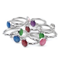 Ensemble de bagues en métal unisexe, saints catholiques et chapelet miraculeux incrustés de pierres, bijoux pour hommes et femmes pour les fêtes
