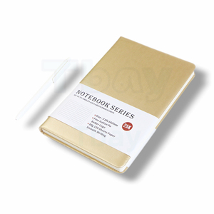 Cá nhân chương trình nghị sự tái chế lót lưới chấm Diary Craft vải linen PU Túi da tùy chỉnh Tạp Chí bìa cứng máy tính xách tay - Product Image 2