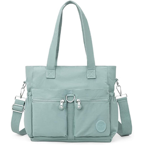 กระเป๋าผ้าแคนวาสออร์แกนิคสำหรับผู้หญิง พิมพ์โลโก้สีตามสั่ง พร้อมช่องใส่ของ ตัวอย่างฟรี - Product Image 6