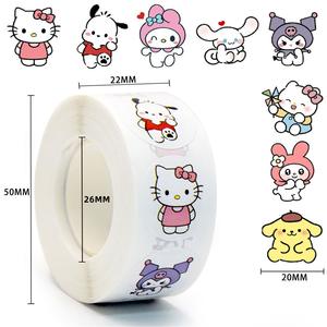 Autocollant durable et étanche en vinyle autocollant personnalisé Anime dessin animé mignon enfants découpé conception affiche Logo rouleau étiquettes d'emballage - Product Image 4