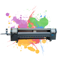 Impresora de inyección de tinta solvente HDM3300 de 3.2 metros para papel tapiz, pancartas, adhesivos para automóviles, cuero y tela, con cabezales de impresión Konica 512i/1024i
