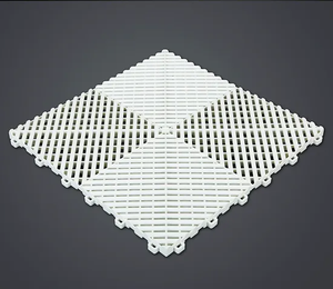 Azulejos de suelo entrelazados industriales plásticos de drenaje ventilado para lavado de autos - Product Image 1