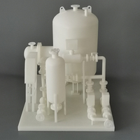 Mesin Cetak 3D Resin Putih Kustom Cepat untuk Bagian Plastik dan Model 3D