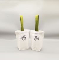 Sac fourre-tout en toile personnalisé, durable et réutilisable pour thé au lait, avec pochette polyvalente pour tasse, sac à main portable en toile pour café en extérieur, pochette de rangement