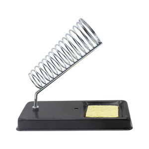 201 Soldering Iron Stand Metal Holder 8.5cm Spring Base With Sponge For Solder Wire And Rosin Storage - Product Image 3