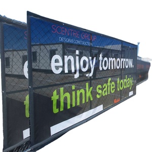 Custom Printing Vinyl Hanging Banner Outdoor Fence Banner Printing PVC Backdrop Vinyl Banner Mesh