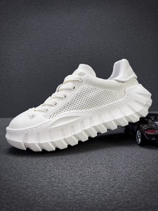 <span class=keywords><strong>Scarpe</strong></span> Casual da Uomo di Alta Qualità, Stile Sportivo, Suola Spessa, Fodera in Lana, Tomaia in Pelle di Mucca, Bianco <span class=keywords><strong>e</strong></span> Nero - Product Image 3