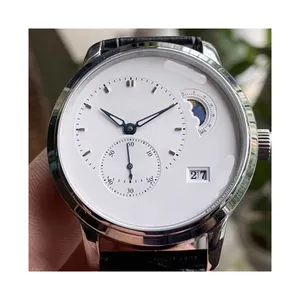 Relógio mecânico automático de luxo para homens, modelo 2024, 40 mm, fase solar, fase da lua, exibição de data, ideal para homens