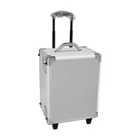 Valise trolley robuste en aluminium, antichoc, roues résistantes aux chocs, légère, avec doublure en mousse personnalisée, support OEM pour instruments et outils