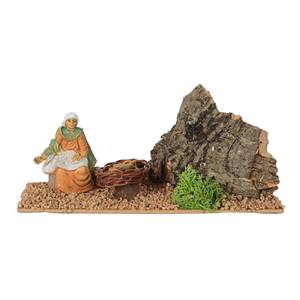 MUJER CON DONUTS 23X9CM H 12CM - Product Image 1