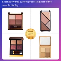 OEM/ODM Benutzer definierte 4-Farben-Satin-Lidschatten-Palette Hoch pigmentiertes veganes Make-up Einfache Verwendung Light Dry Powder Shimmer Metallic Glitter