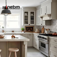 Lemari Dapur Klasik Desain Midcentury Lemari Shaker Kontemporer Set Lengkap