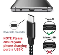 Kabel Data Tipe-C BJC Putih Berbahan Nilon Kepang dengan Konduktor Tembaga Murni, Pengisian Cepat, Konektor USB-A Berbahan Aluminium Alloy untuk Ponsel