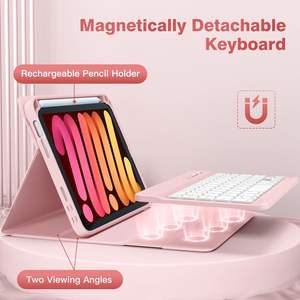 कीबोर्ड पेंसिल धारक के साथ बहु रंग आईपैड मिनी 6/7 <span class=keywords><strong>8</strong></span>.3 इंच सामान्य टैबलेट केस - Product Image 1