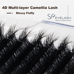 SP EYELASH Vente en gros Extensions de cils en faux vison en cachemire 4D Ventilateur facile Volume <span class=keywords><strong>russe</strong></span> Marque privée Extension de cils Cilios Cils - Product Image 6