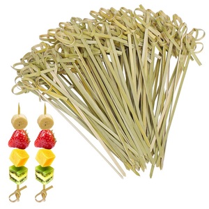 Venta al por mayor de palillos de cóctel desechables de bambú de 120mm, pincho anudado, palillos de bambú anudados, palillos de comida <span class=keywords><strong>para</strong></span> fiesta, <span class=keywords><strong>bar</strong></span> decorativo - Product Image 5