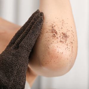 Exfoliante facial vegano perfumado personalizado para blanquear la piel, exfoliante para aclarar la leche, sal marina, cúrcuma, Ácido Kójico, efecto brillante de café - Product Image 5