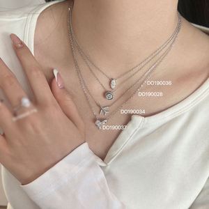 Dylam Best Valentine's Day Anniversary Gifts Jewelry High Fine 925 Silver <b>D</b> VVS 1 Moissanite Love Heart Pendant <b>Necklaces</b> - Product Image 3