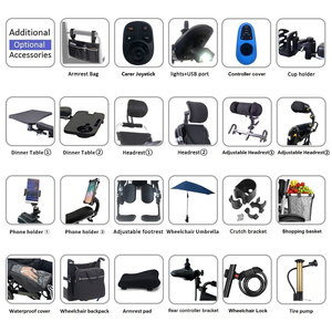 KSM-L02 Universal Mounted LED Lights for Wheelchairs <b>3</b> <b>Pin</b> XLR Head Electric Wheelchair Headlight with USB Port Phone Charger - Product Image 6