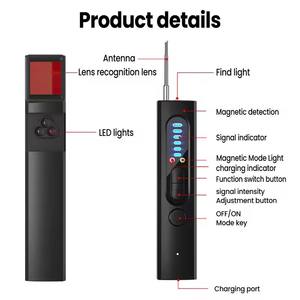 X13 alarma Personal profesional seguridad MICRÓFONO INALÁMBRICO Audio Bug GPS Finder Anti espía CÁMARA DE VELOCIDAD oculta Detector - Product Image 6