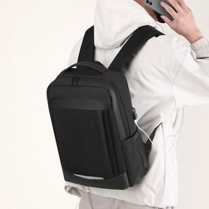 Minimally Contrasting Color Business <b>Backpack</b>, Multifunctional USB Computer Bag, Casual Versatile <b>Student</b> <b>Backpack</b> - Product Image 4