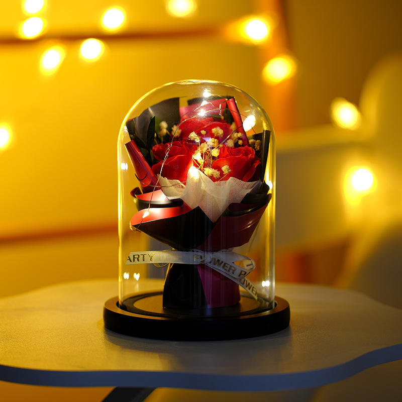 กุหลาบแดง 3 ดอก