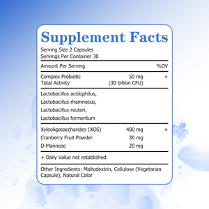 Capsules de probiotiques vaginaux en marque privée avec activité totale, favorisent et renforcent l'immunité, aident à équilibrer le pH. - Product Image 2