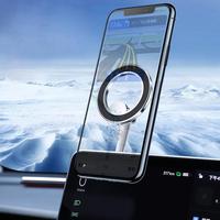 Support de téléphone de voiture magnétique rotatif à 360 ° pliable mains libres aimant puissant accessoire de montage automatique universel